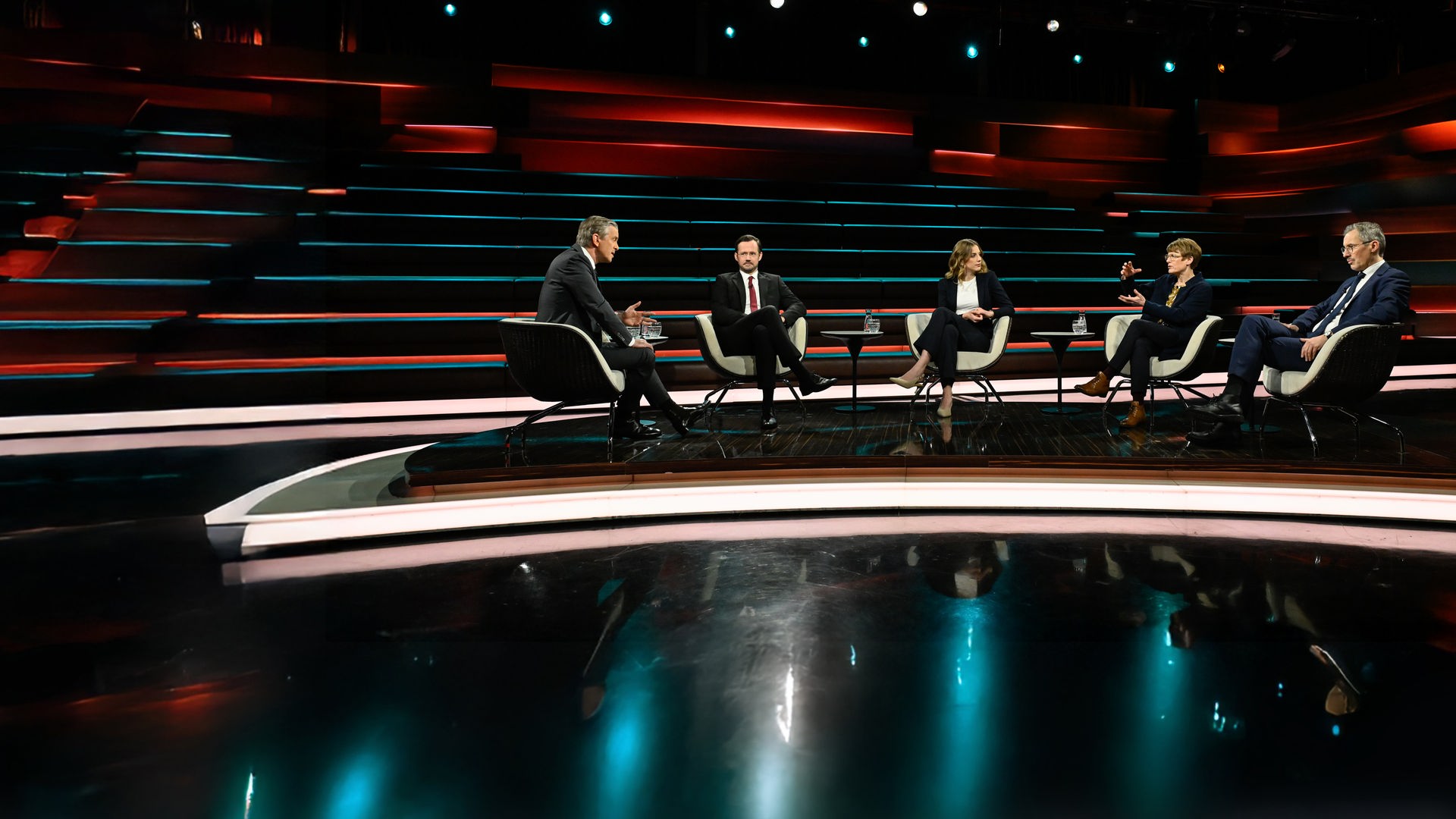 Markus Lanz vom 5. Februar 2026: Markus Lanz, Dirk Wiese, Wiebke Winter, Veronika Grimm, Daniel Friedrich Sturm