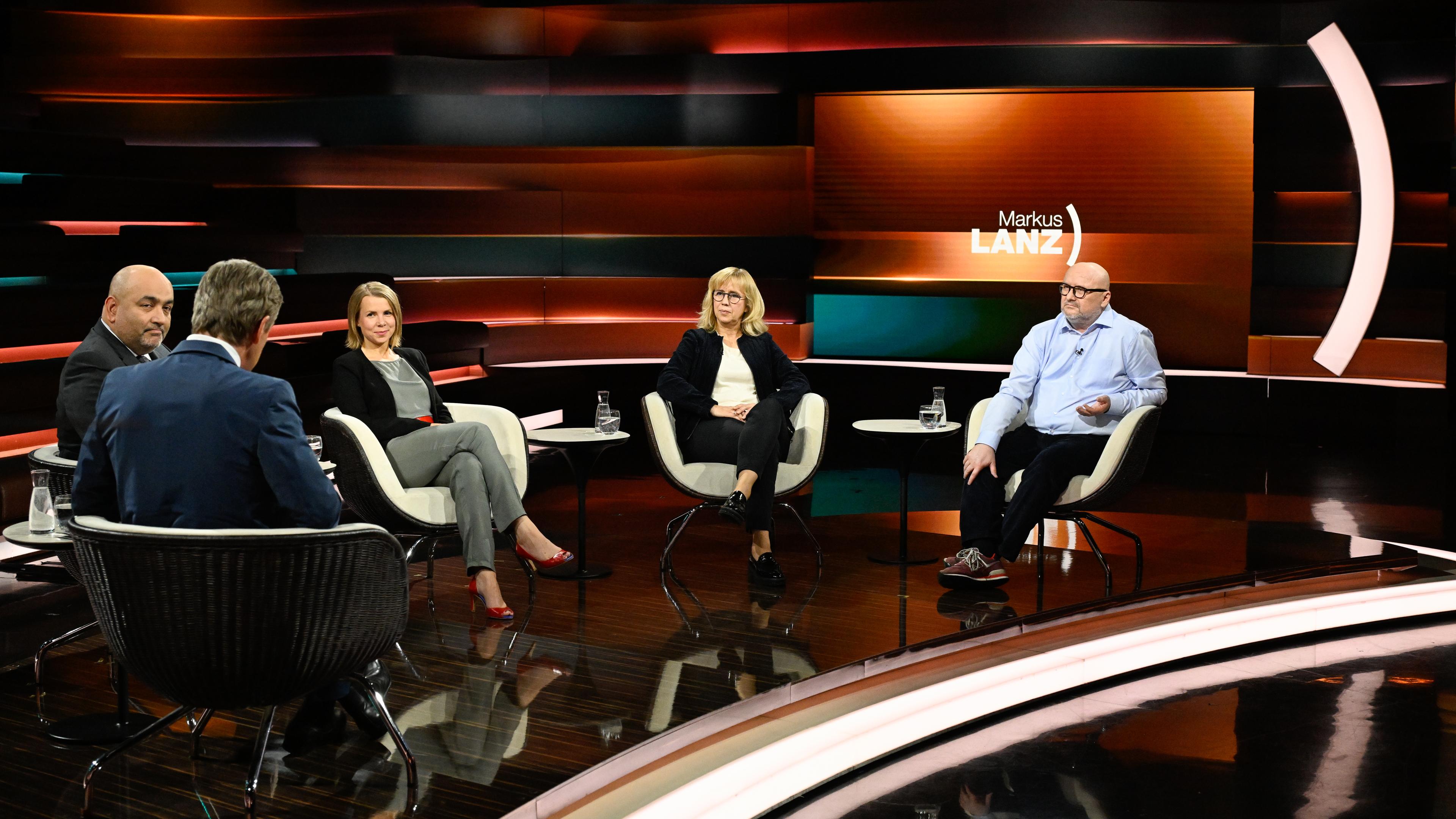 Markus Lanz vom 6. Juni 2024: Omid Nouripour, Markus Lanz, Helene Bubrowski, Britta Hilpert, Ulf Röller