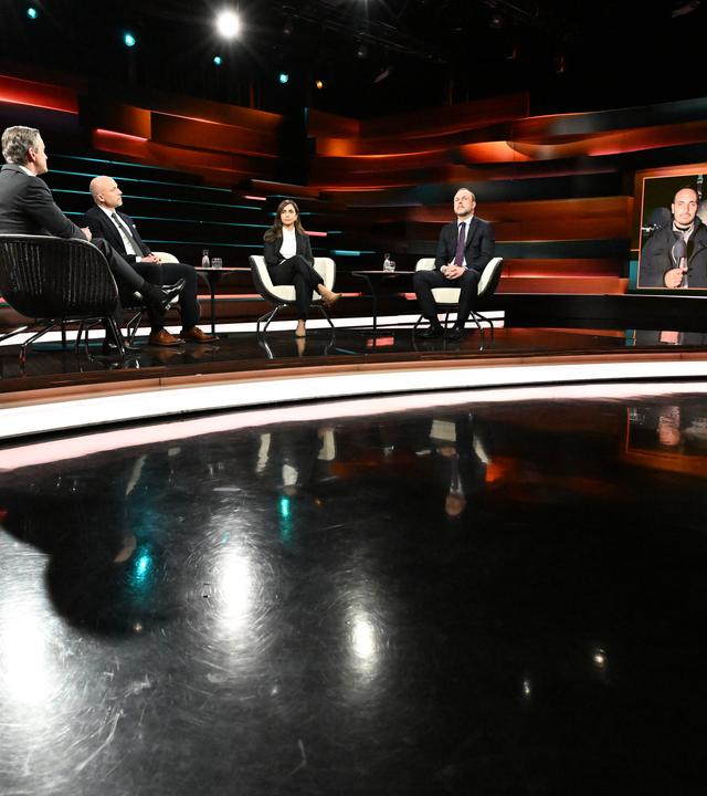 Markus Lanz vom 7. April 2026: Markus Lanz, Alexander Hoffmann, Diba Mirzaei, Peter Neumann und Schalte: Elmar Theveßen und Ibrahim Naber