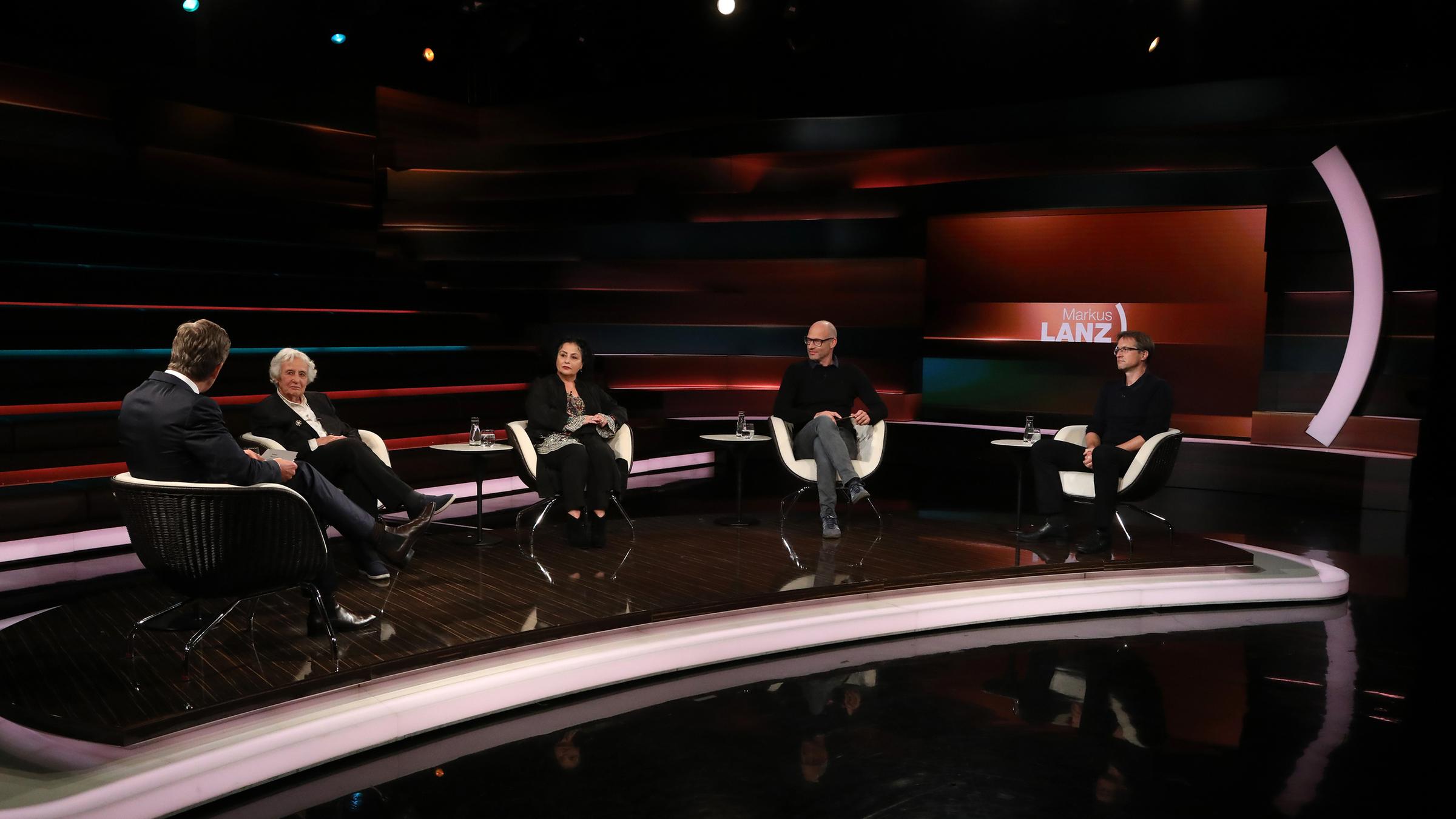 Markus Lanz vom 9. September 2020: Markus Lanz mit Christine Schmitz, Gerald Knaus, Joachim Meyerhoff, Anita Lasker-Wallfisch und Maya Lasker Wallfisch