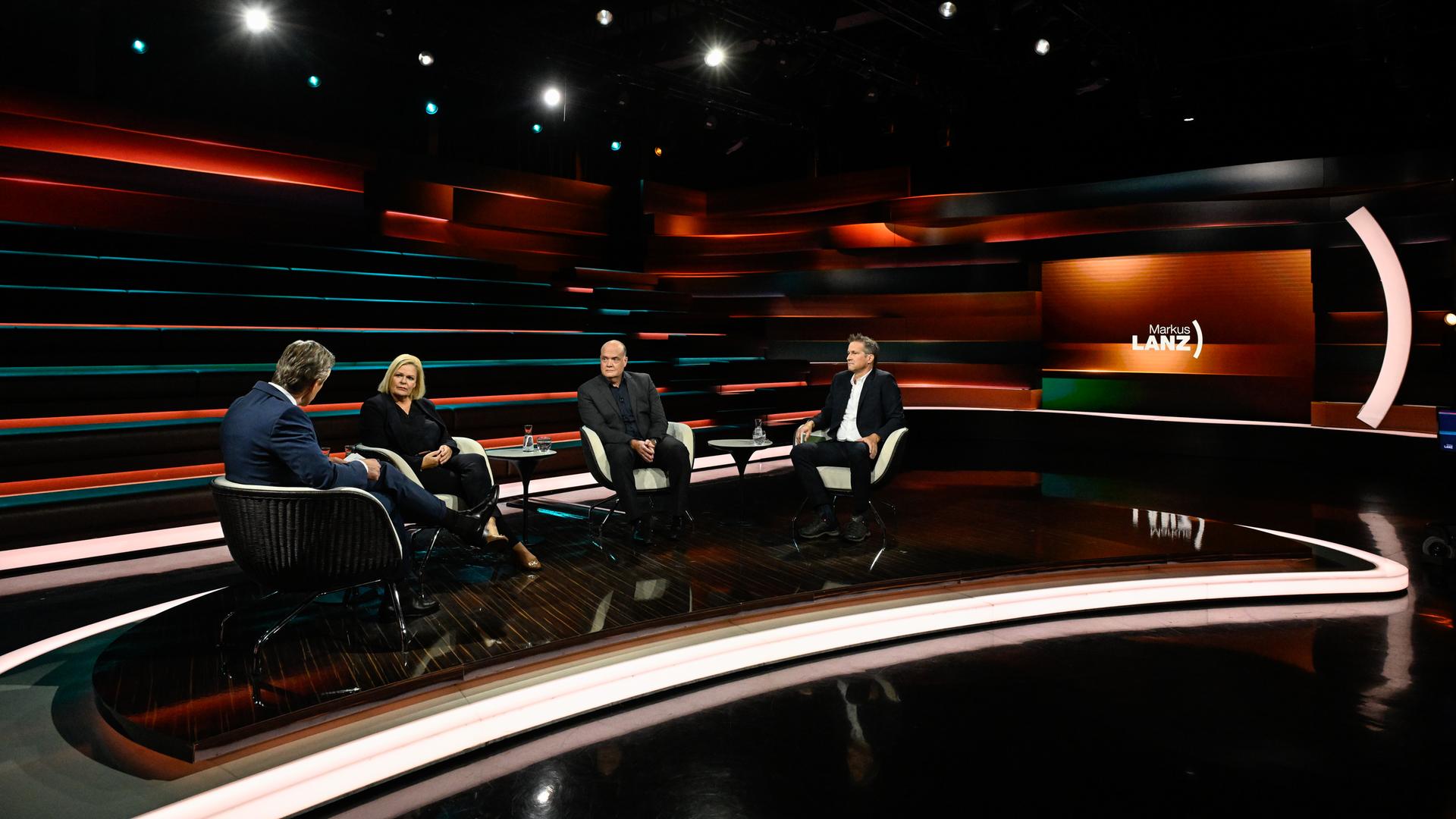 Markus Lanz vom 9. September 2025: Markus Lanz, Nancy Faeser, Robin Alexander, Gerald Knaus
