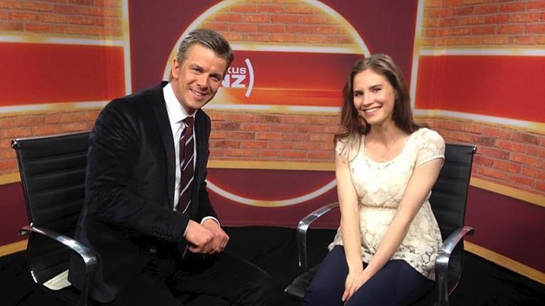 Markus Lanz und Amanda Knox