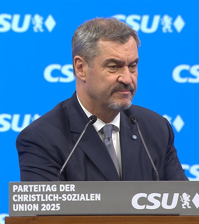 Markus Söder auf dem CSU Parteitag in München