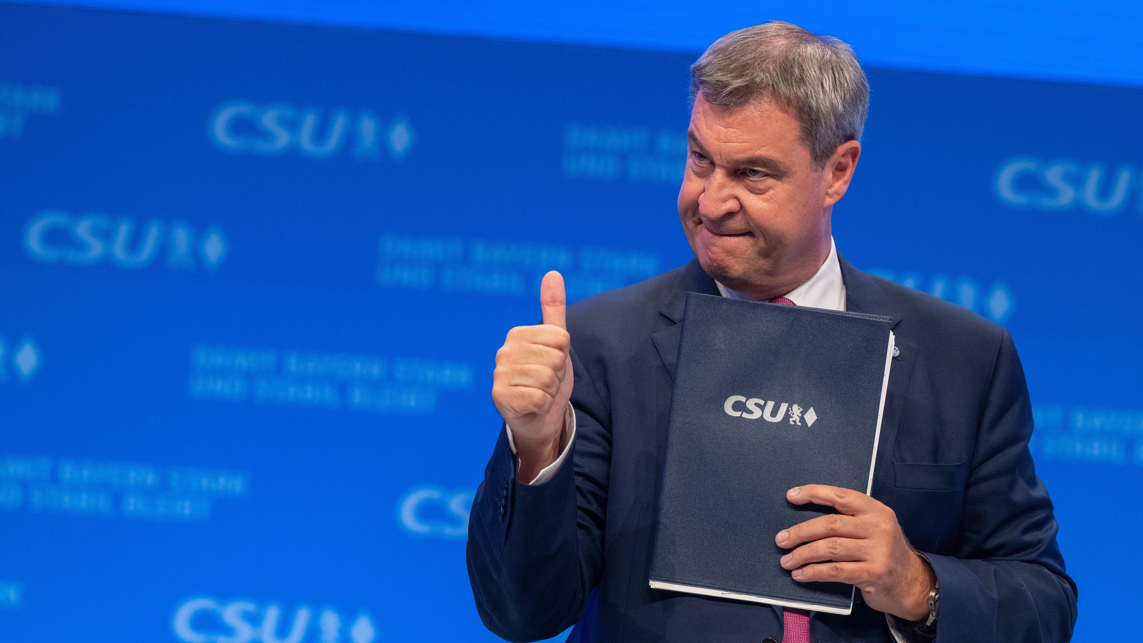 CSU-Parteichef Markus Söder wiedergewählt