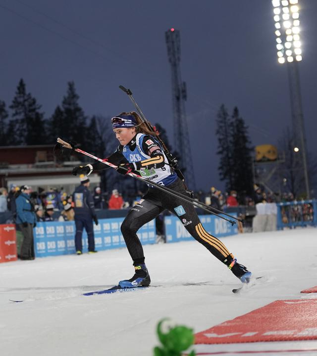 Marlene Fichtner (Deutschland) in Aktion. 