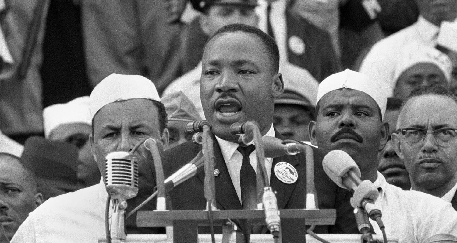 Martin Luther King beim "March on Washington".
