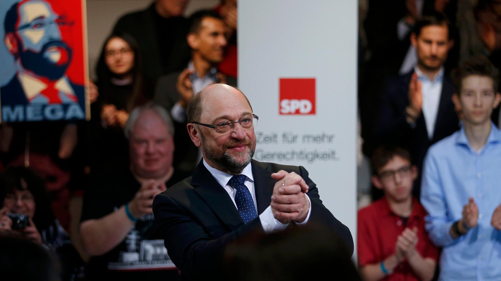 Martin Schulz bei Veranstaltung der SPD