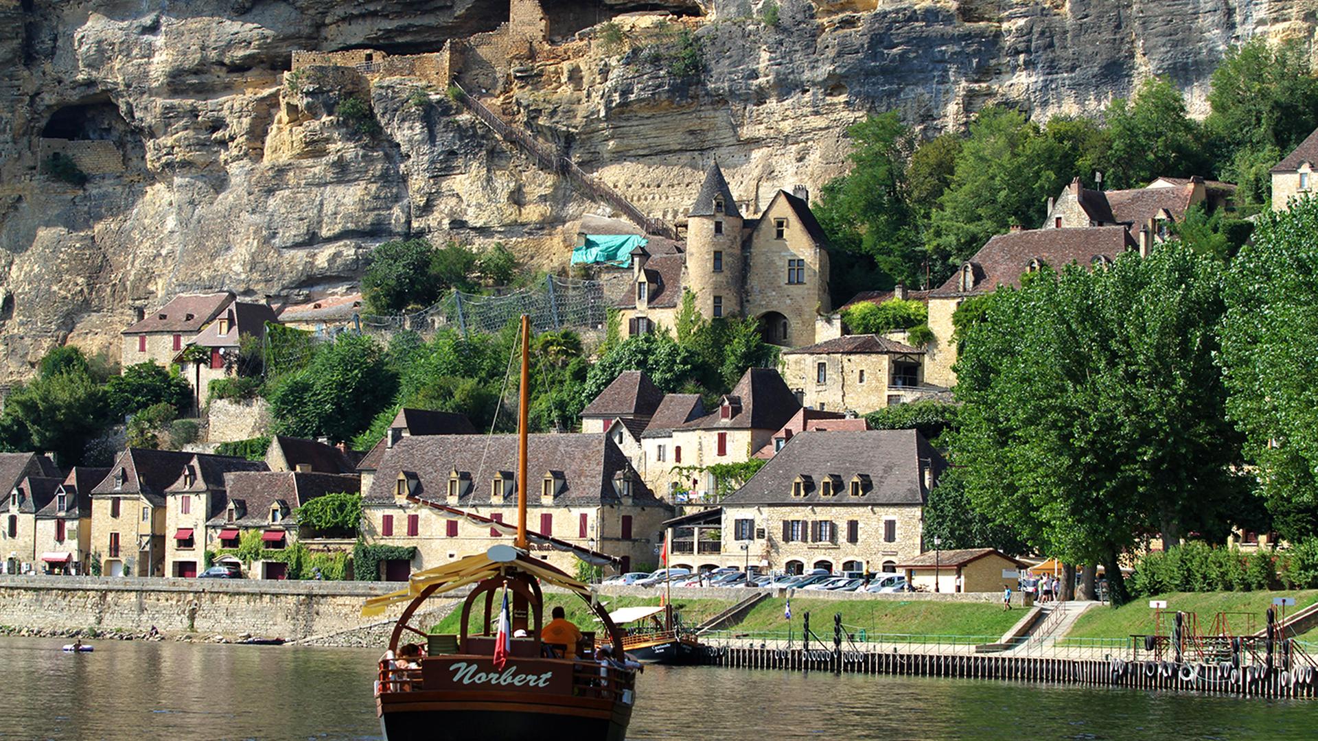 Der malerische Ort von La Roque-Gageac