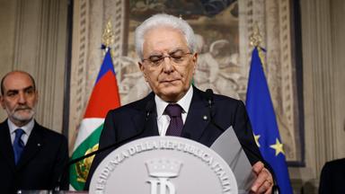 Sergio Mattarella in Rom