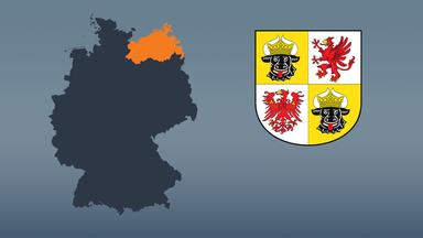 Wahlkreise und Flagge von Mecklenburg-Vorpommern