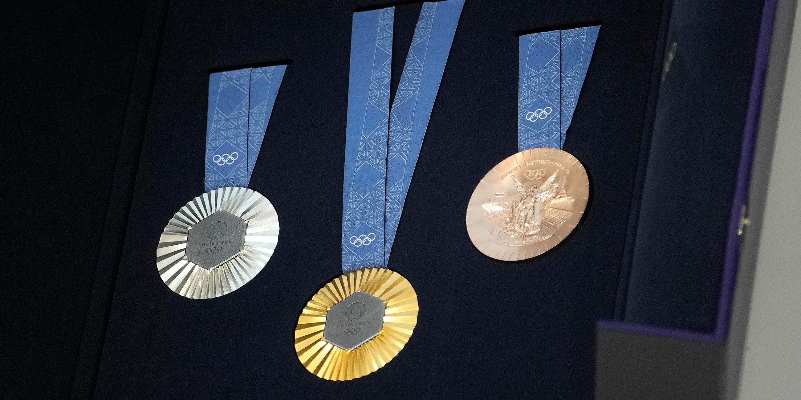 Medaillen für die Olympischen Spiele 2024 in Paris
