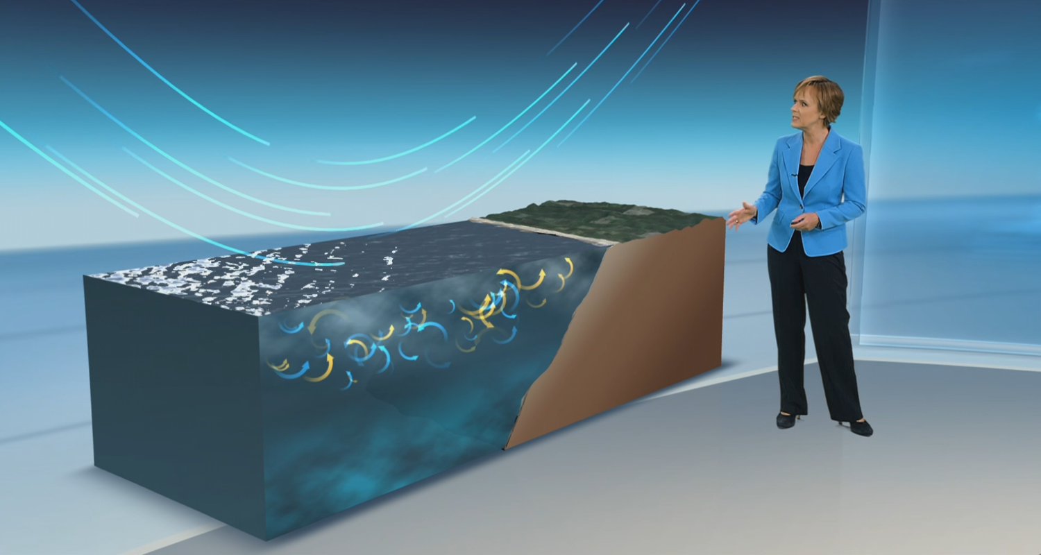 Grafikvideo, das erklärt, warum sich die Meere stärker erwärmen.