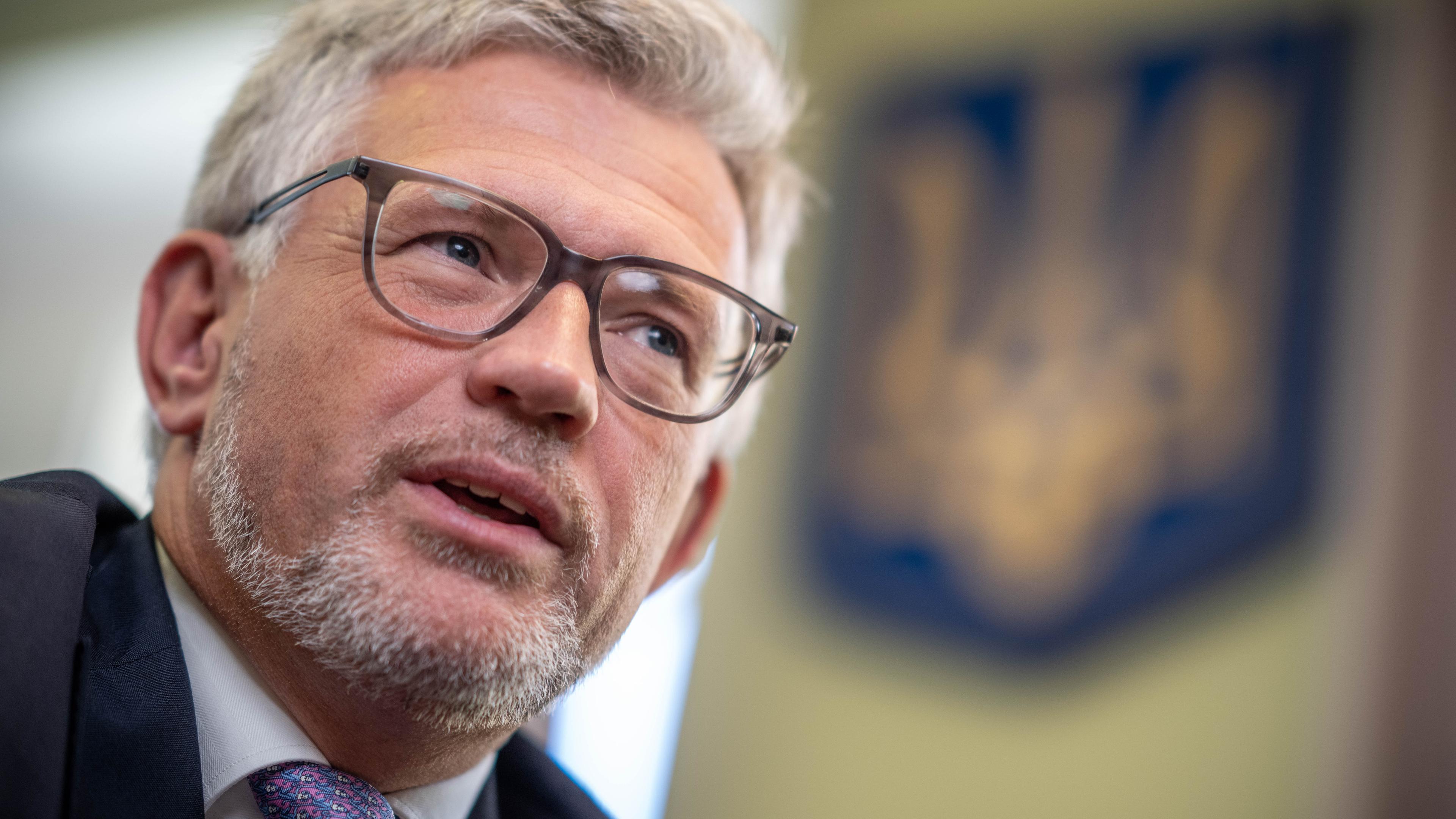 Andrij Melnyk, der ehemalige Botschafter der Ukraine, während eines Iinterviews in Berlin.
