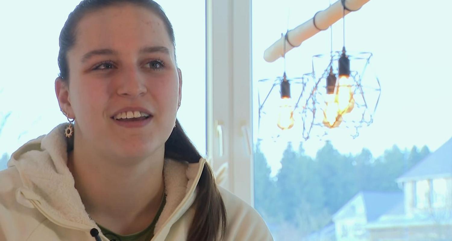 Rennrodlerin Merle Fraeble