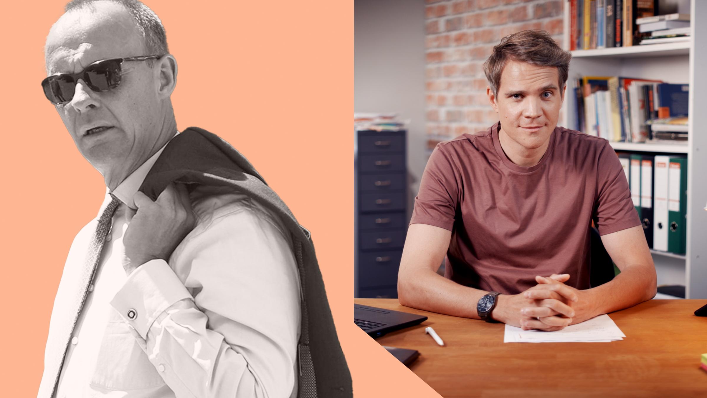 The new Friedrich Merz? Friedrich Merz mti Sonnenbrille daneben klein zu sehen, ist Autor Daniel Pontzen.