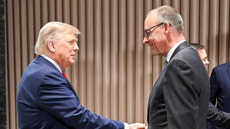 Friedrich Merz und Donald Trump beim G7-Gipfel in Kanada