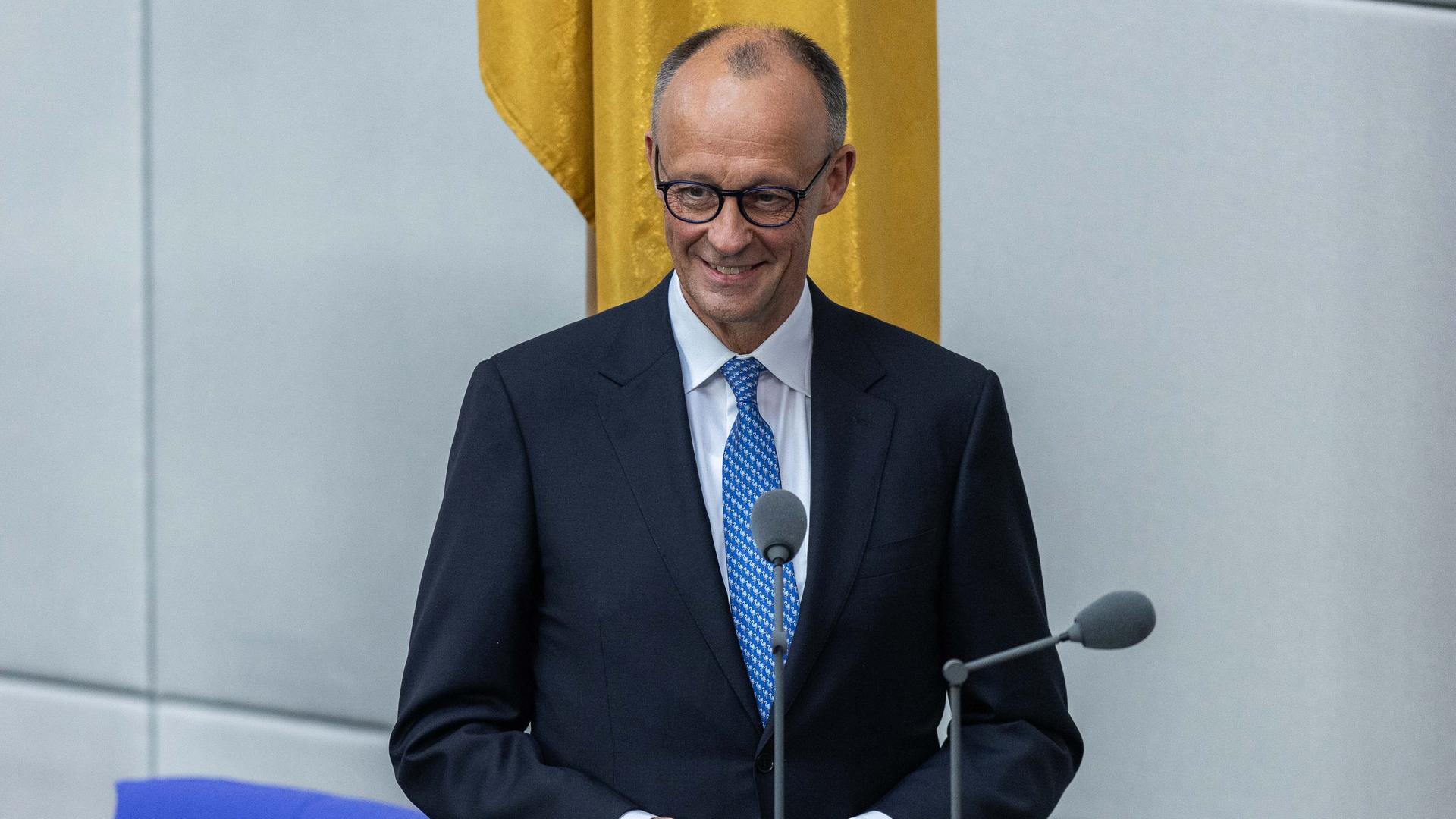 Wahl des Bundeskanzlers am 06.05.2025 im Plenarsaal des Reichstagsgebaeudes in Berlin