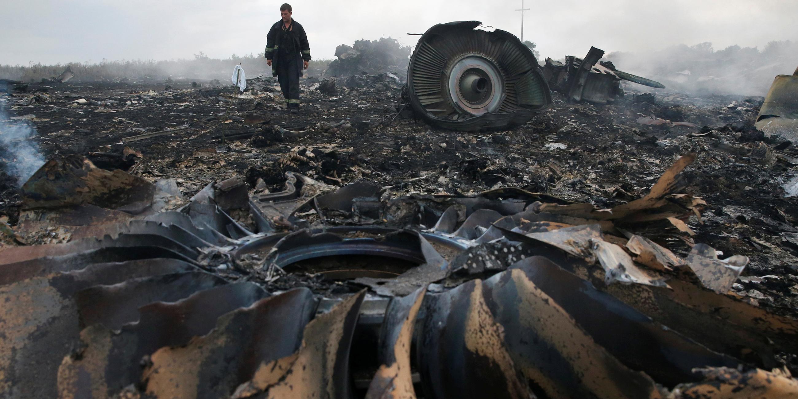 Archiv: Trümmerteile von MH17 am 17.07.2014