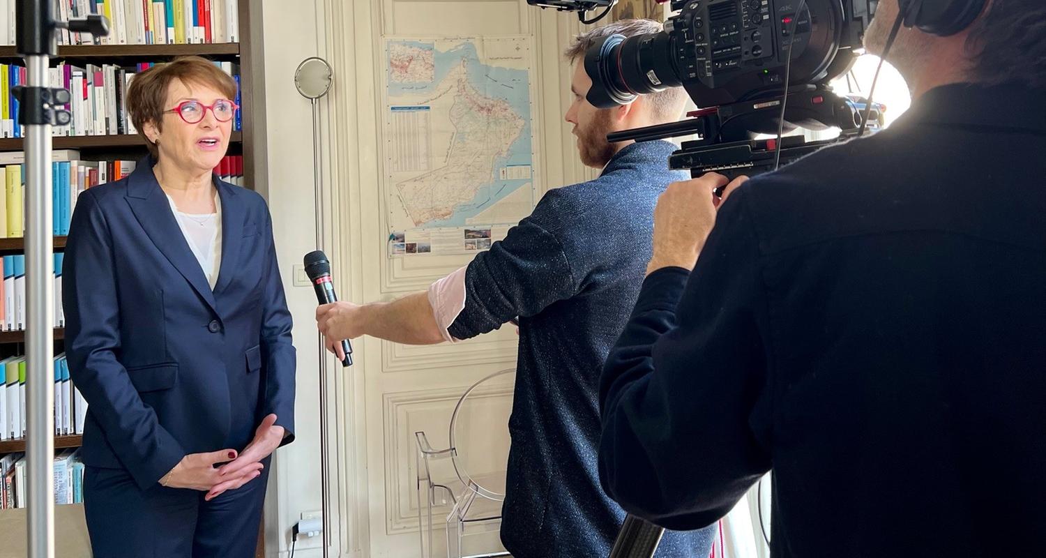 Miard Delacroix im ZDF Interview.