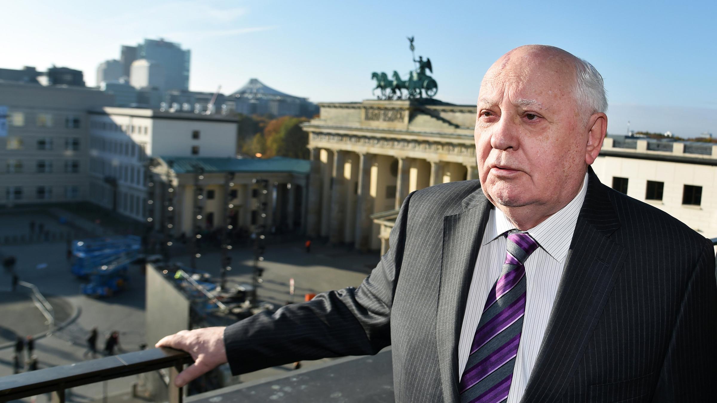 Michail Gorbatschow bei Gedenkfeier 2014 in Berlin