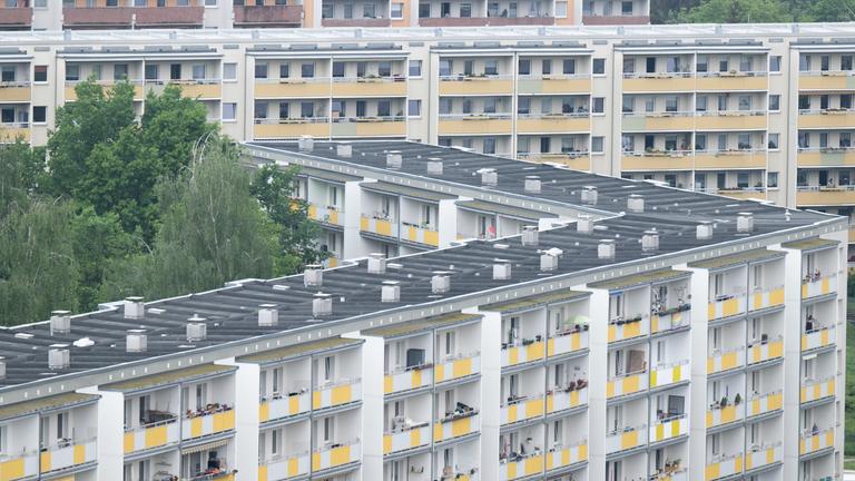 Wohnhäuser im Dresdner Stadtteil Gorbitz