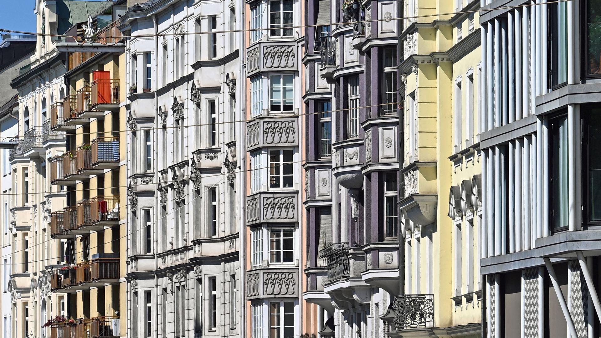 Altbau-Mietshäuser von außen