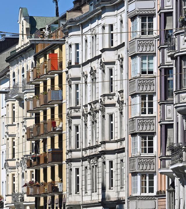 Altbau-Mietshäuser von außen