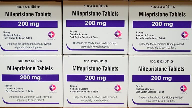Packungen der Abtreibungspille Mifepriston