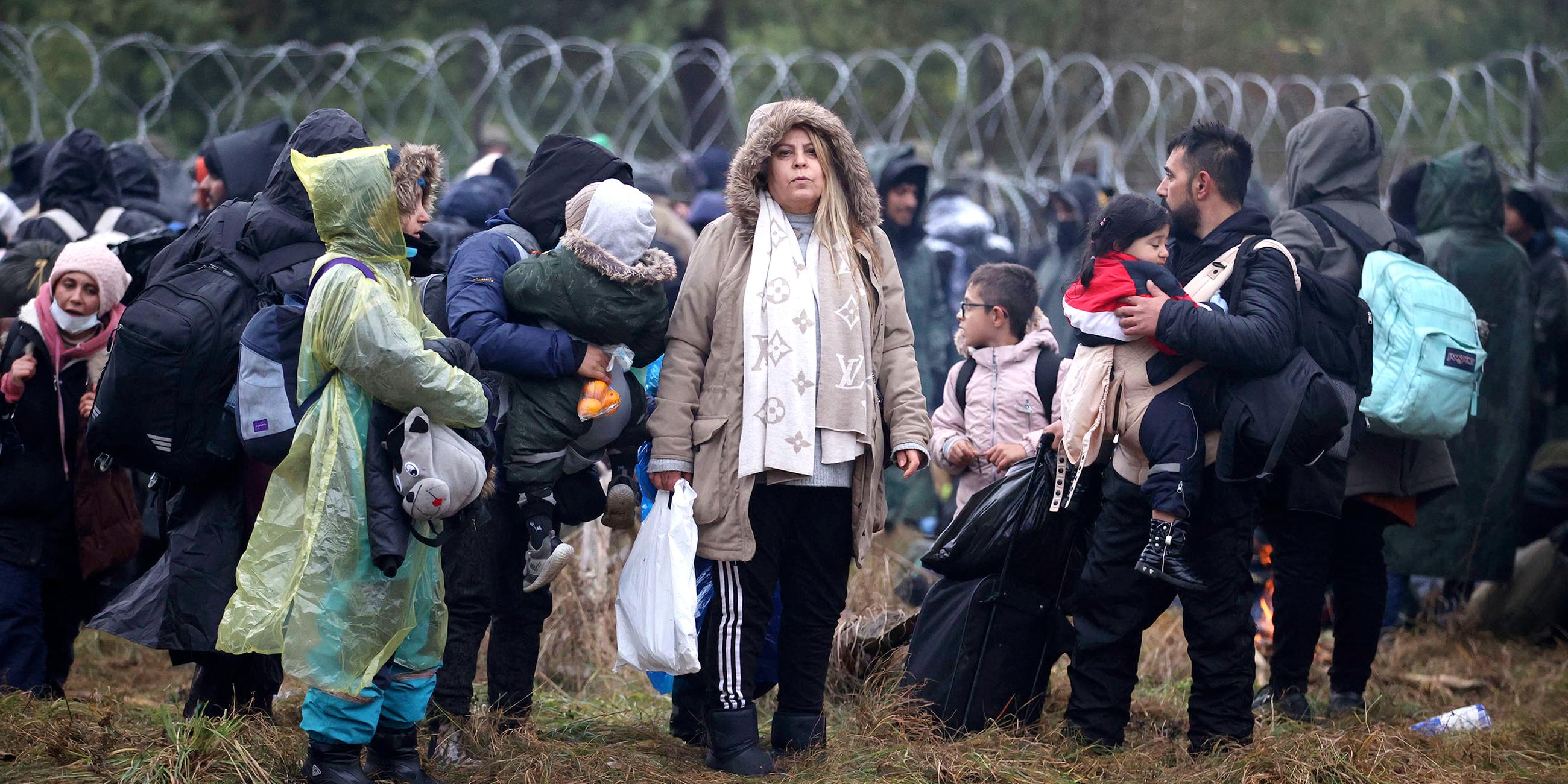 Migranten an polnischer Grenze zu Belarus