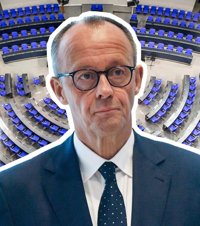 Friedrich Merz vor dem Plenarsaal des Bundestags