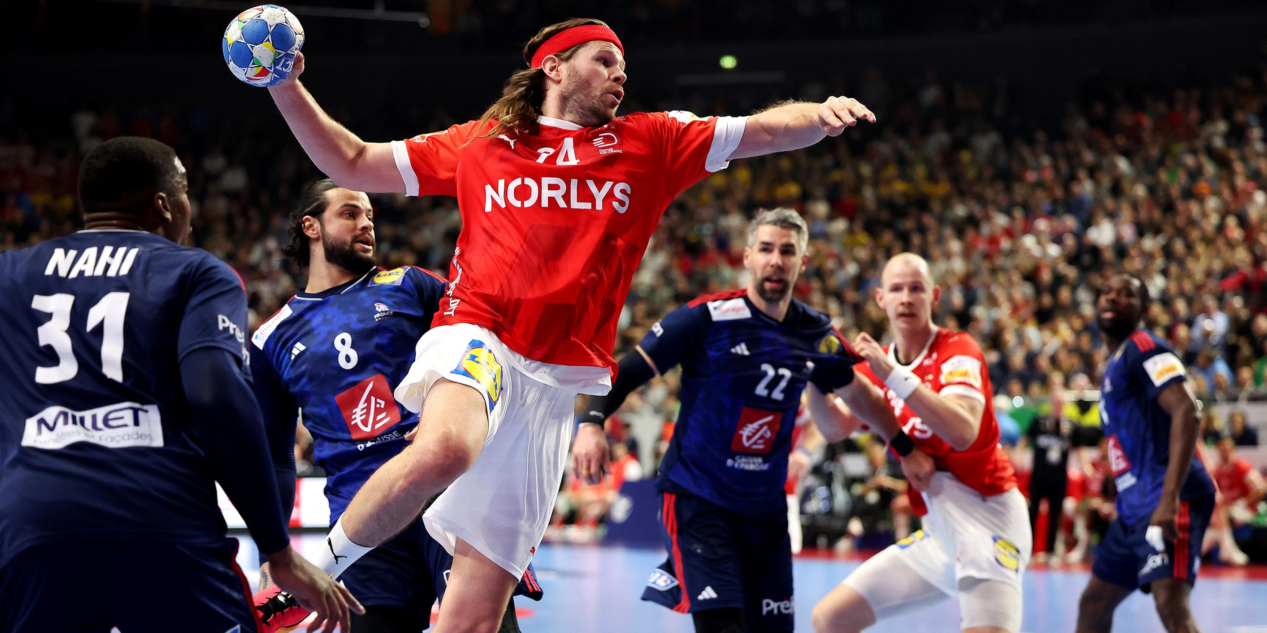 Mikkel Hansen in Aktion beim Finale der Handball-EM.