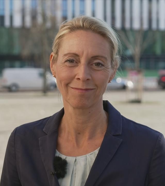 Stormy-Annika Mildner im Interview zu den Trump-Zöllen.