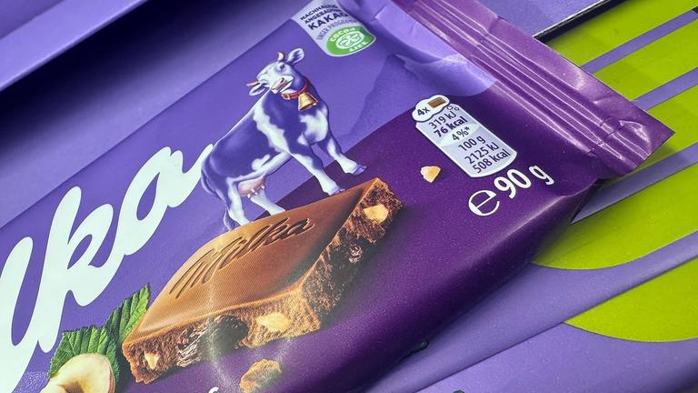 Tafel Milka Schokolade Trauben-Nuss, 90 g