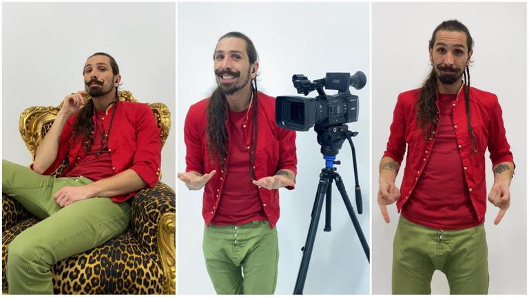 Der Gebärdendolmetscher Eyk Kauly für ZDFmitreden