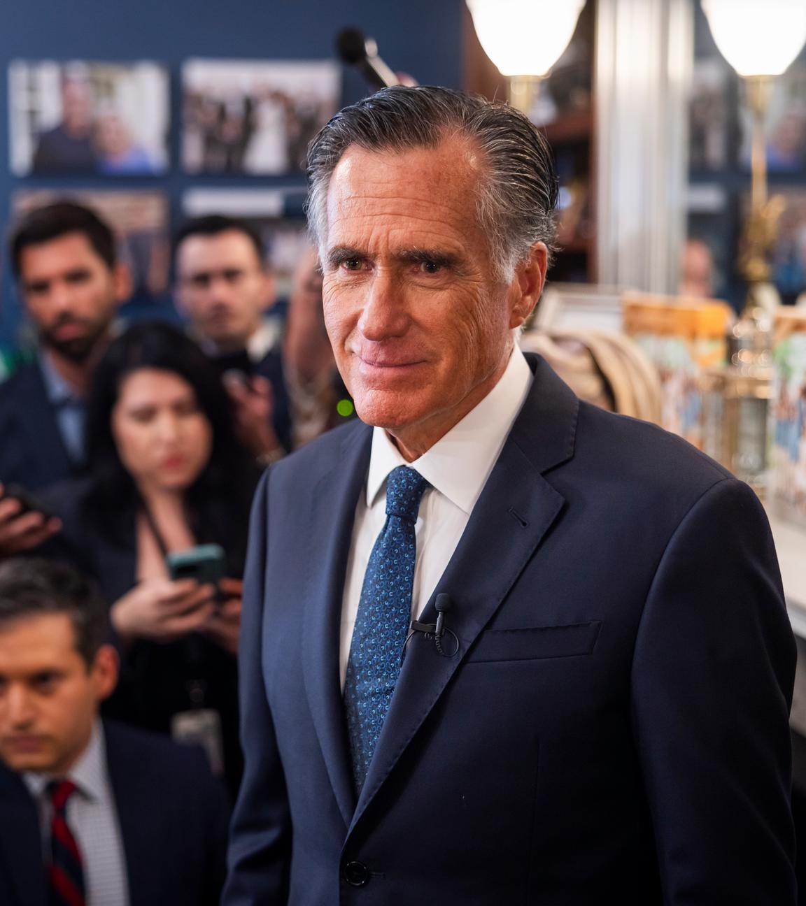 Der US-Republikaner Mitt Romney nach seiner Ankündigung, nicht weiter für das Präsidialamt zu kandidieren.