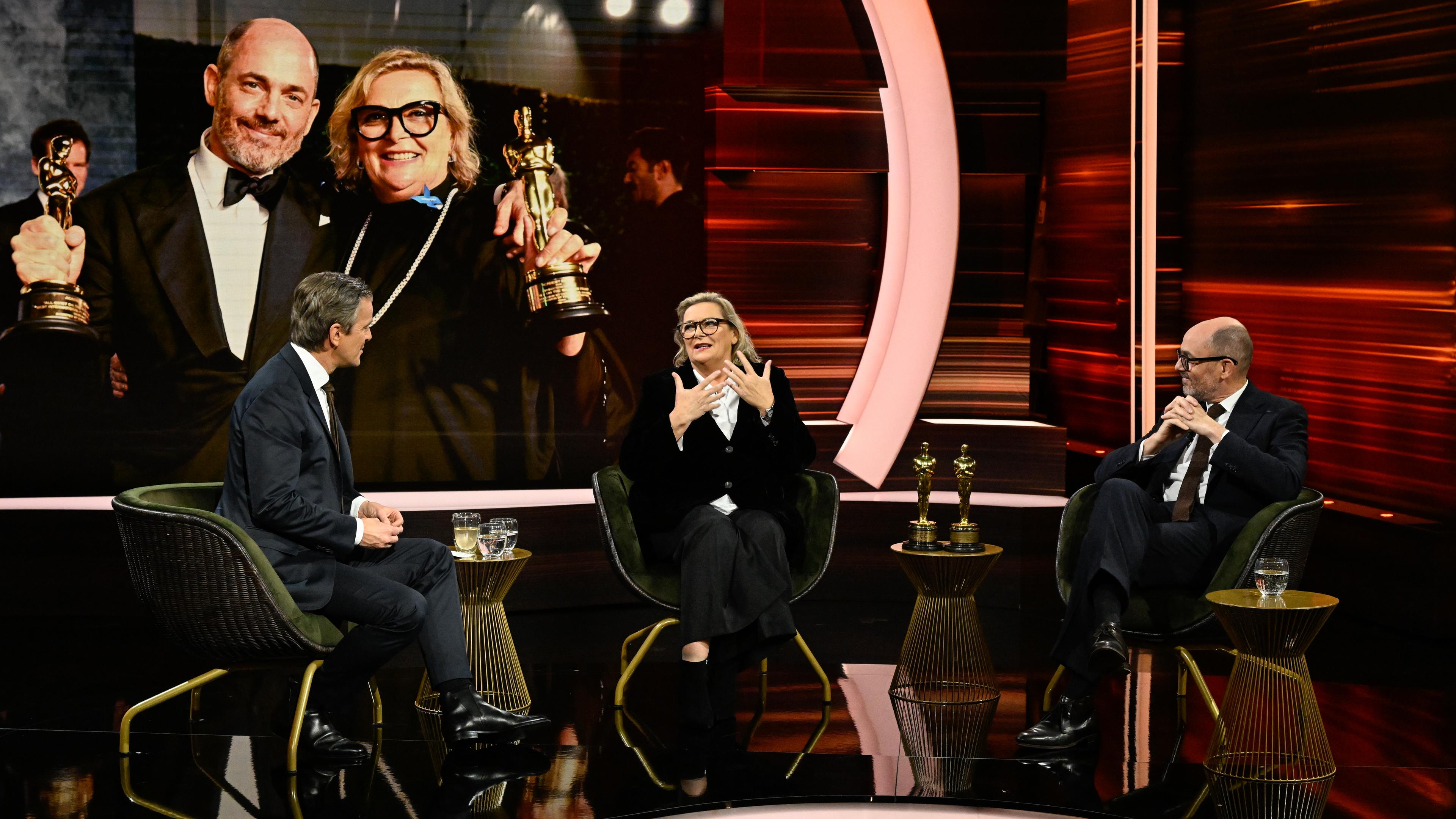 "Markus Lanz - Das Jahr 2023": Markus Lanz, Ernestine Hipper & Edward Berger