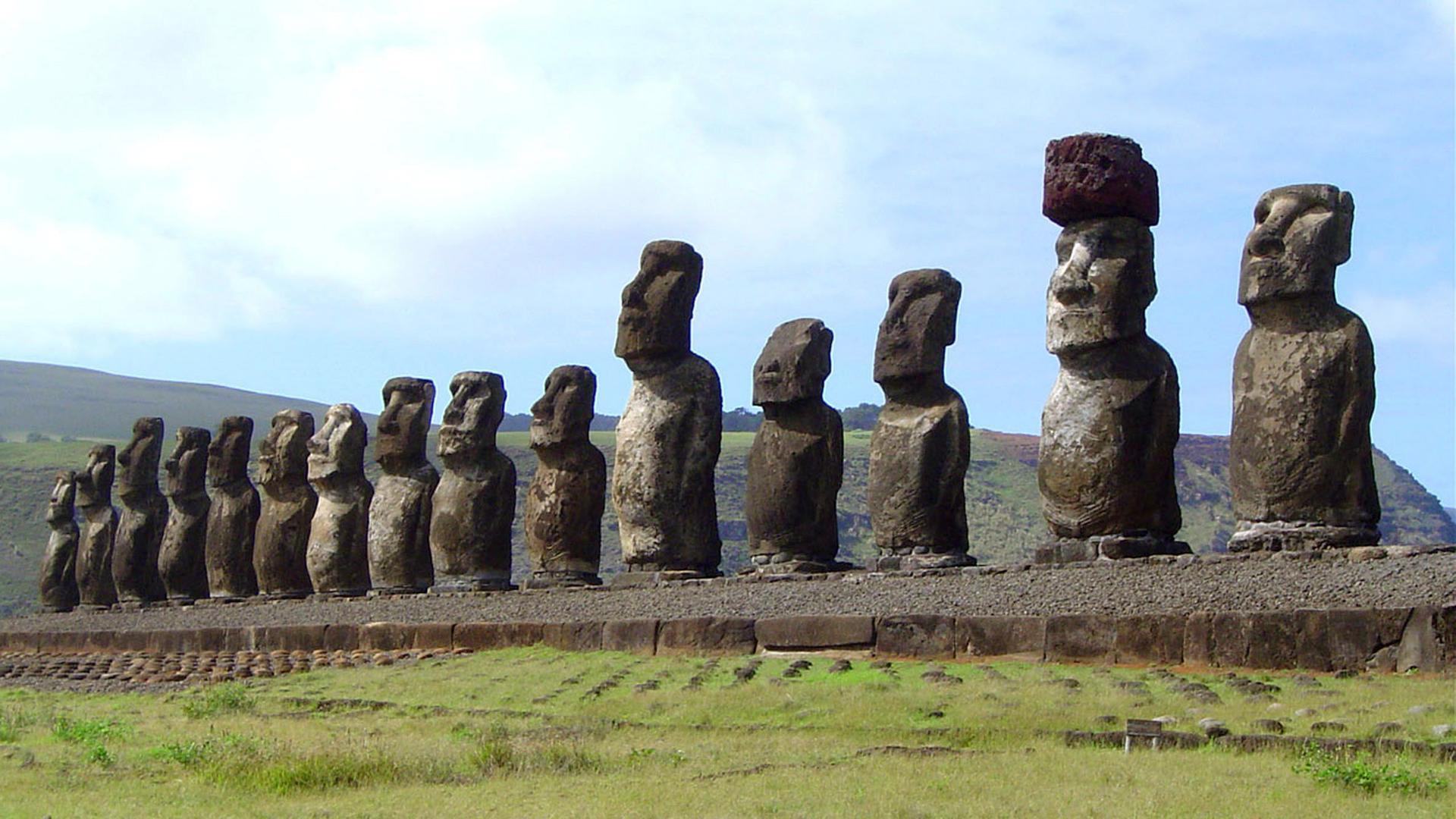 Moai-Statuen auf der Osterinsel
