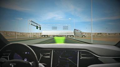 Grafil: Autonomes Auto vor querendem LK