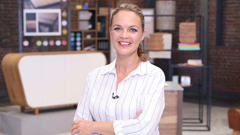 Moderatorin Eva Brenner