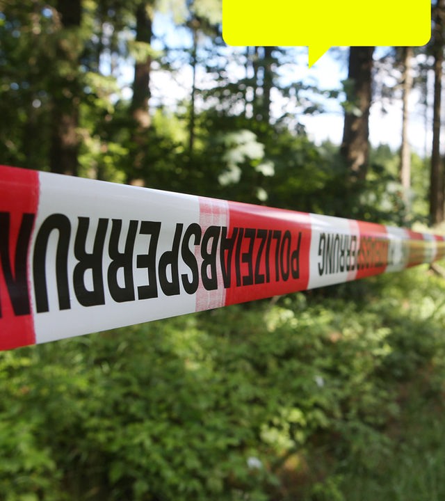 Absperrband der Polizei in Thüringen