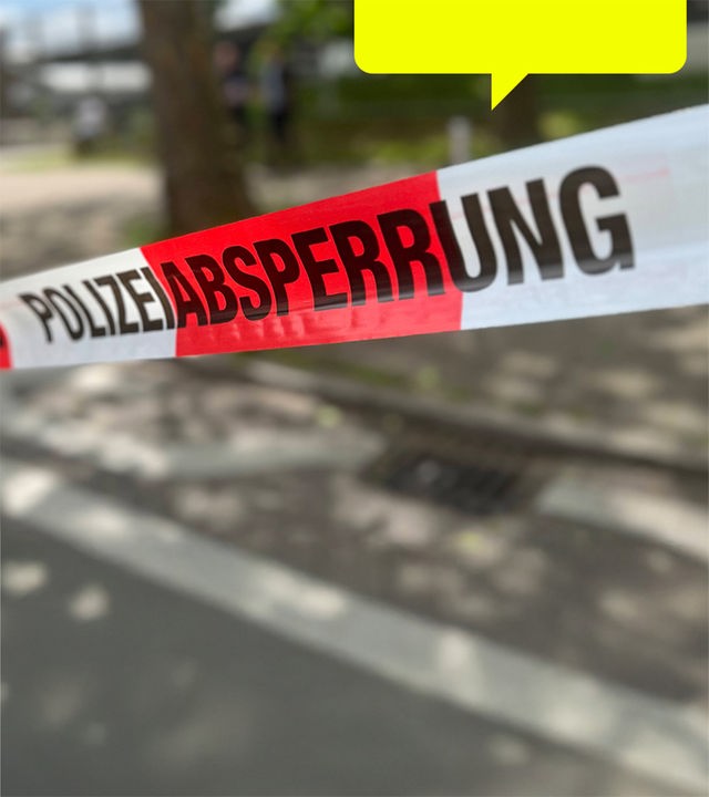 Absperrband der Polizei