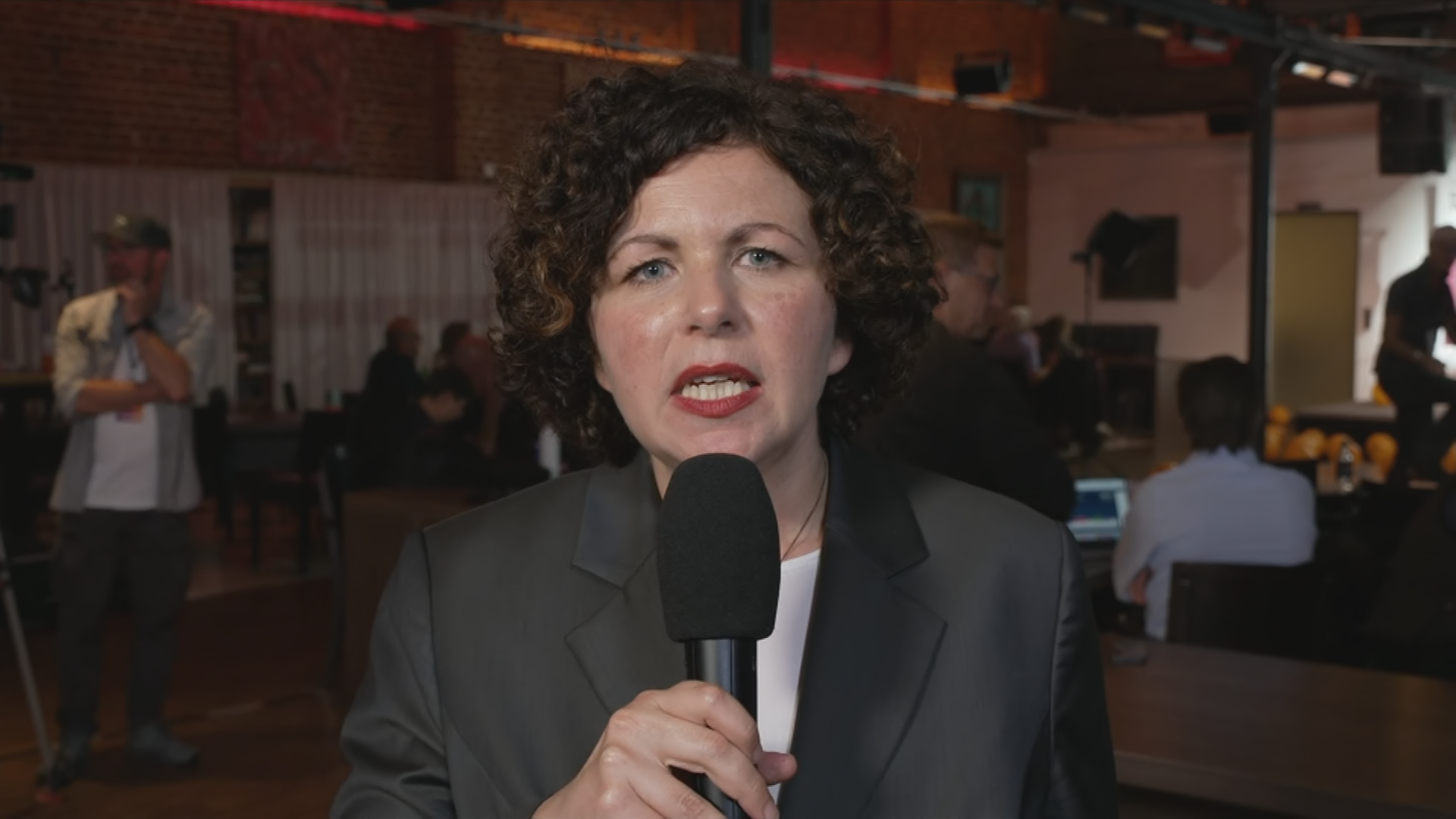 Amira Mohammed Ali  vom Bündnis Sahra Wagenknecht mit einer Reaktion zur Landtagswahl in Sachsen-Anhalt.