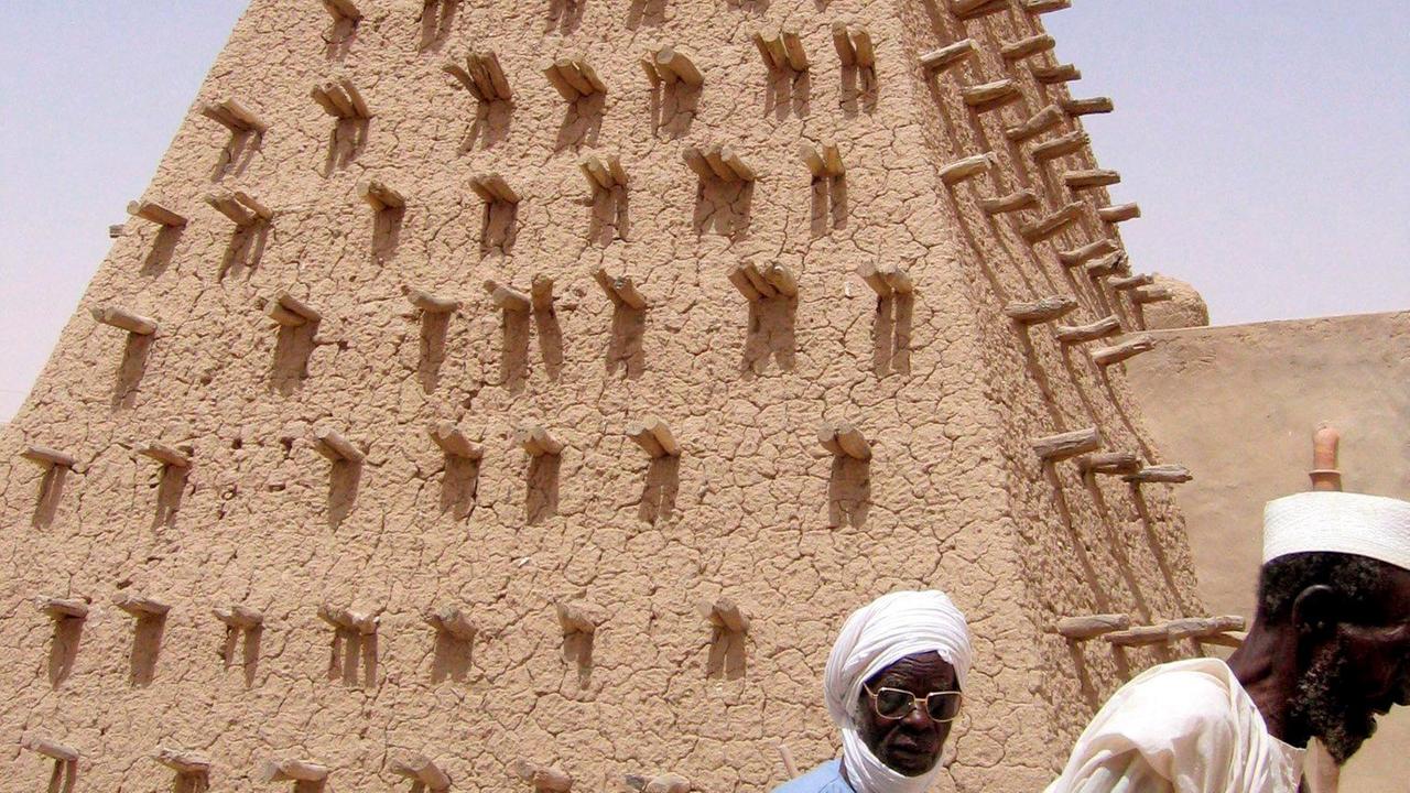 Eine Moschee in Mali
