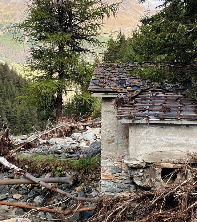 Die alte Wasserfassung ist demoliert.