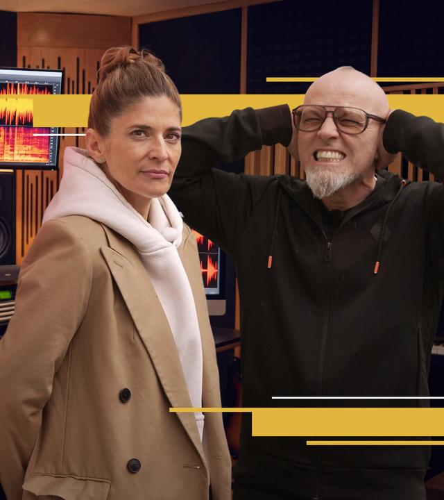 Moderatorin Katty Salié im Bild mit Rapper Thomas D