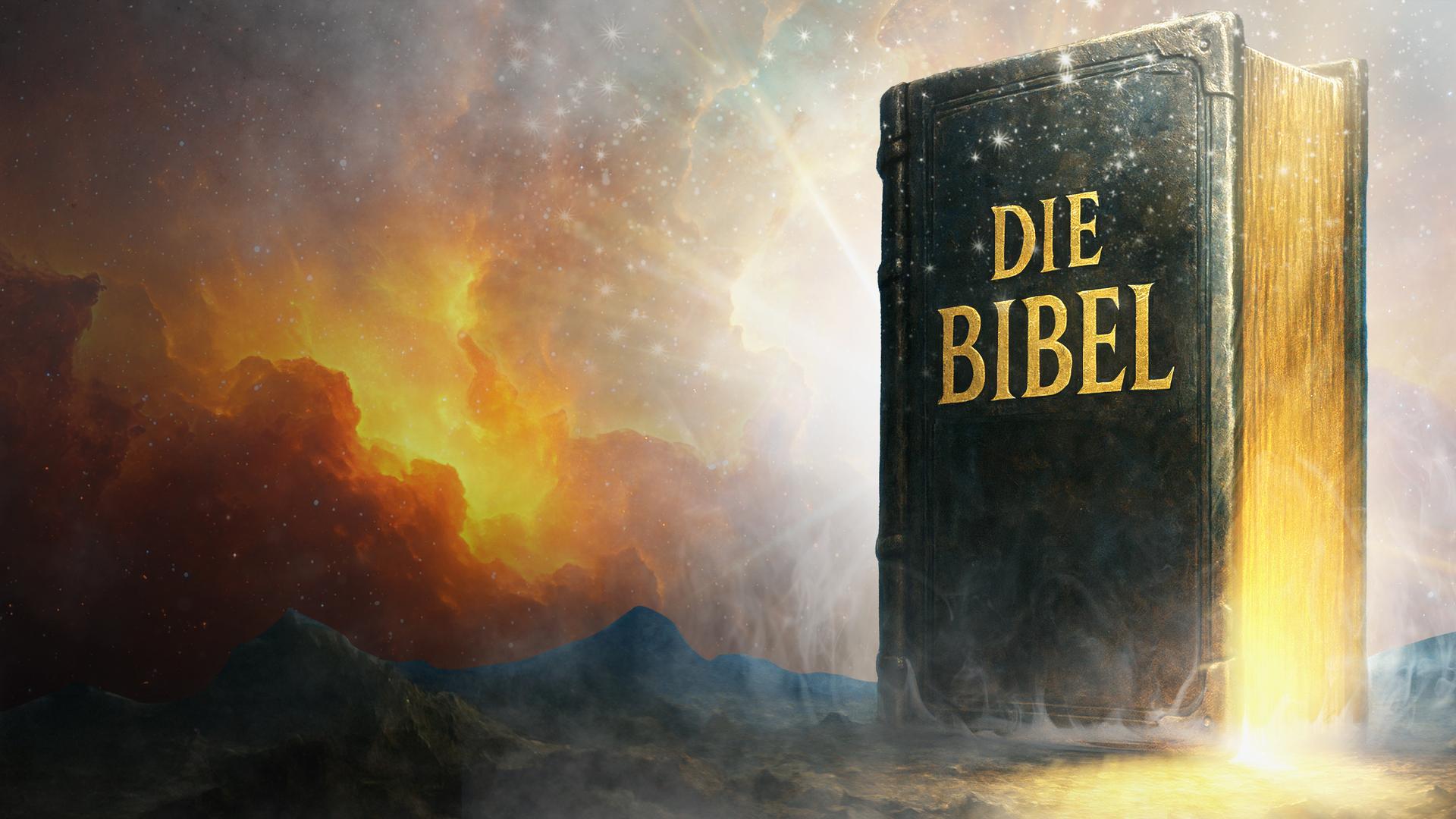 Eine mysteriös leuchtene Bibel
