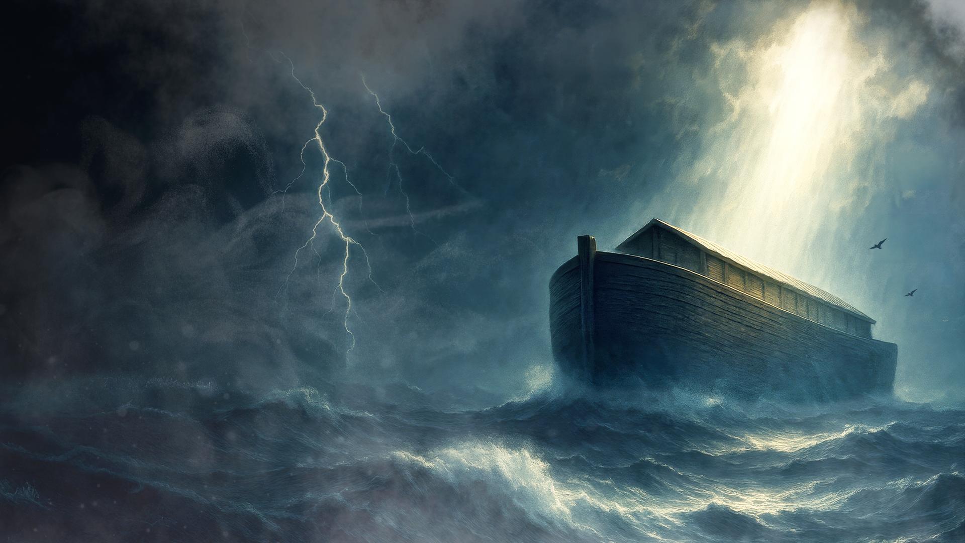 Animation: Die Arche auf hoher See