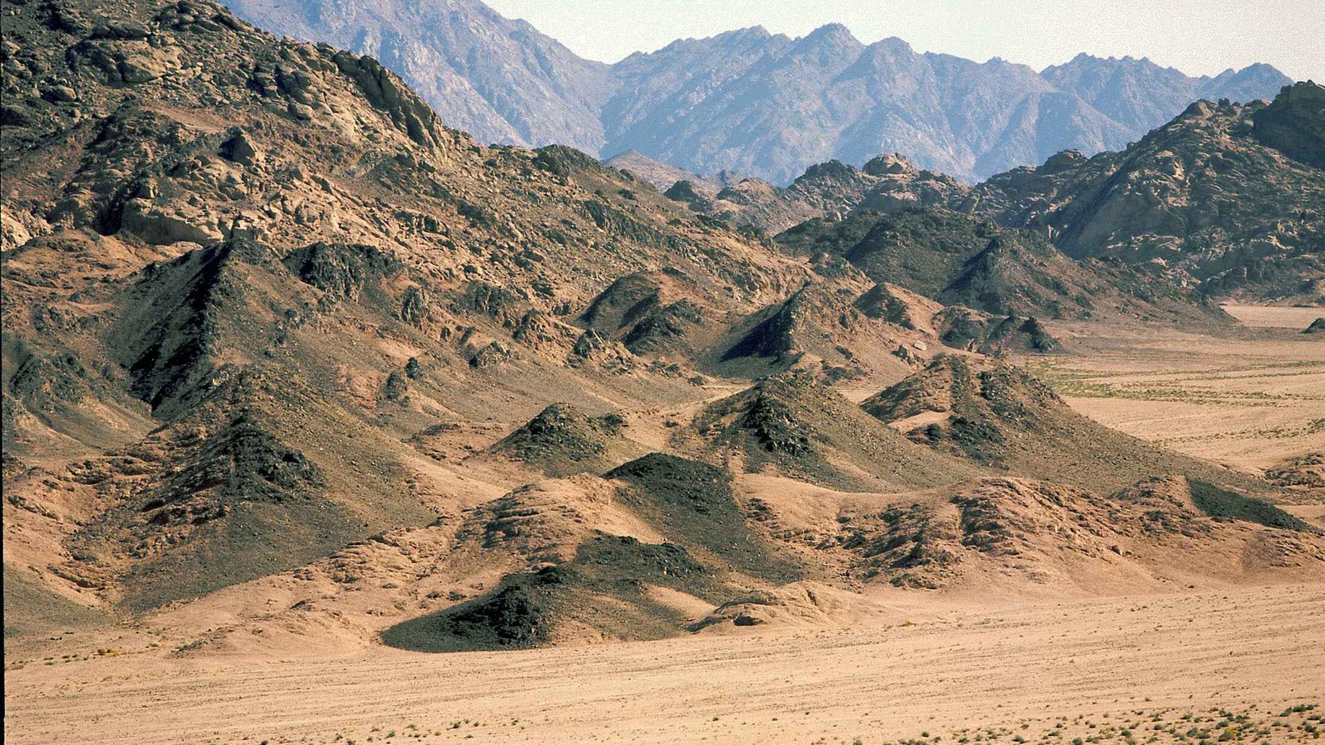 "Mythen-Jäger: Das gelobte Land": Gebirge in der Wüste Sinai.