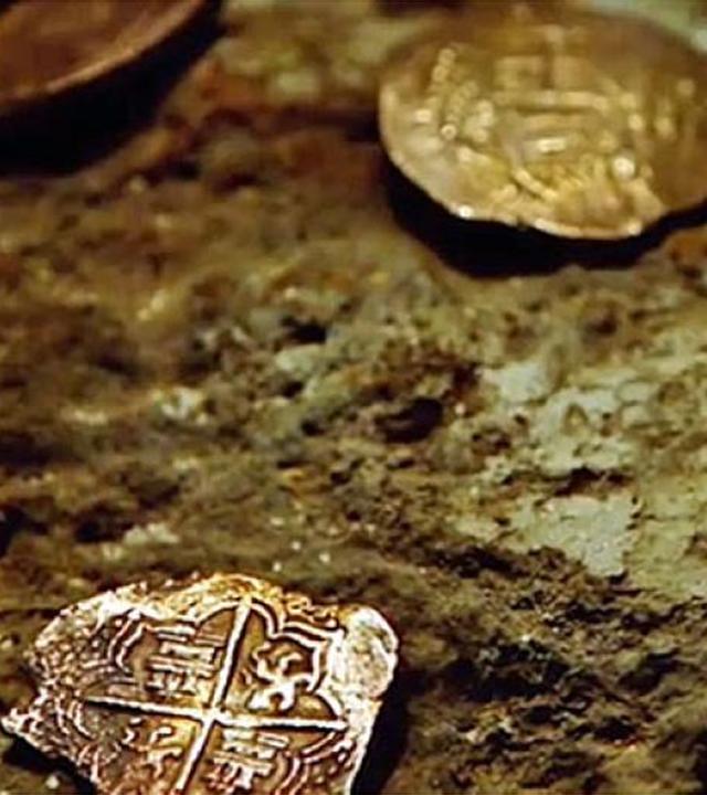 "Mythen-Jäger - Der Schatz der spanischen Flotte": Alte Münzen.