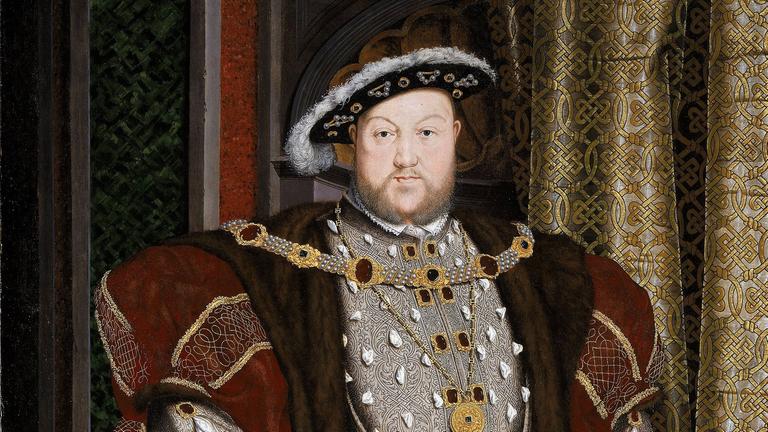 König Heinrich VIII. von England von Hans Holbein in seinen letzten Lebensjahren porträtiert